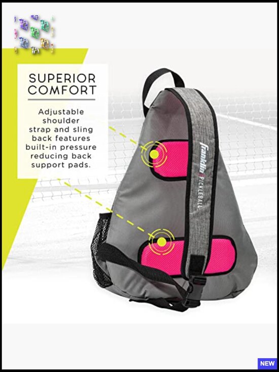 Pickleball Sling Backpack Holds 6 Paddles Balls Gear Organized Travel main image 4